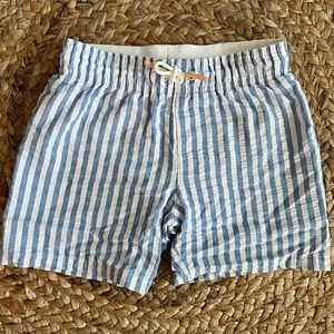 EUC 4T Boys Seersucker Swim Trunks